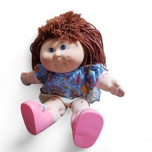 Vintage Hasbro  90's Cabbage Patch Pretty Crimp and Curl Red Hair Blue Eyed Doll